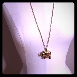 Elephant long necklace